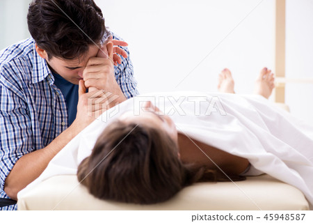 Man mourning his dead wife 45948587