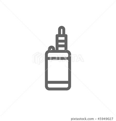 Simple vape line icon. Symbol and sign illustration design. Isolated on white background Simple vape line icon. Symbol and sign illustration design. Isolated on white background 45949027