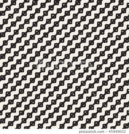 Hand drawn seamless pattern. Abstract geometric shapes background in black and white. Vector ethnic Hand drawn seamless pattern. Abstract geometric shapes background in black and white. Vector ethnic 45949032