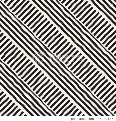 Hand drawn seamless repeating pattern with lines tiling. Grungy freehand background texture. Hand drawn seamless repeating pattern with lines tiling. Grungy freehand background texture. 45949187