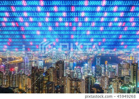 Concept of modern digital city and innovation 45949268