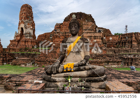 Ayutthaya Remains of Thailand The ruins of Wat Phra Mahathat Ayutthaya Remains of Thailand The ruins of Wat Phra Mahathat 45952556
