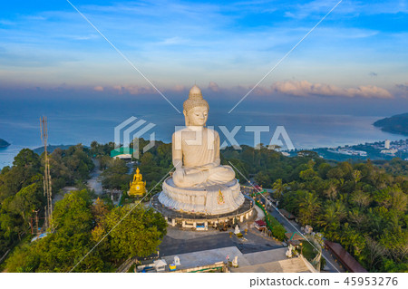 scenery Phuket big Buddha in the morning scenery Phuket big Buddha in the morning 45953276