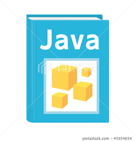 java programming book textbook text illustration - Stock Illustration ...