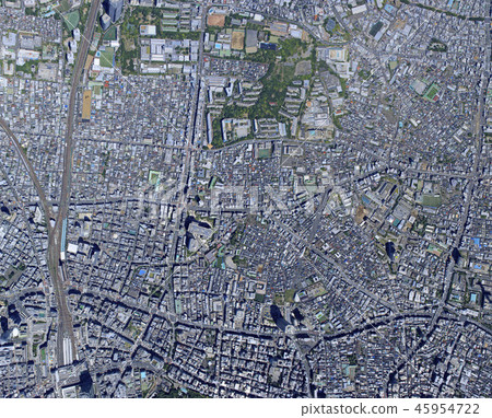 Higashi-Shinjuku Station Above / Mabuki Aerial View 45954722