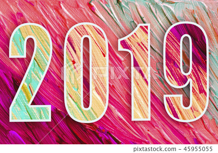 2019 new year banner. 45955055