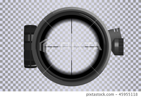Sniper scope crosshairs in realistic style 45955118