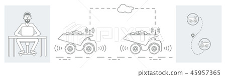 Smart transportations and trucking 45957365