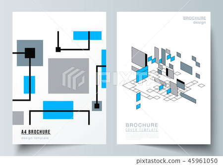 The vector layout of A4 format modern cover mockups design templates for brochure, flyer, booklet The vector layout of A4 format modern cover mockups design templates for brochure, flyer, booklet 45961050