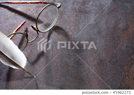 Old Spectacles On Dark 45962273