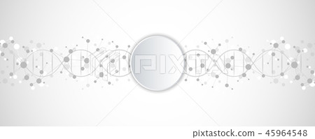 DNA strand and molecular structure. Genetic engineering or laboratory research. Background texture DNA strand and molecular structure. Genetic engineering or laboratory research. Background texture 45964548