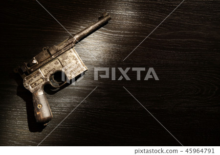 Old Pistol On Dark Old Pistol On Dark 45964791