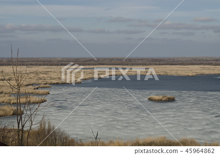 Beautiful landscape in northern Bulgaria, Silistra 45964862