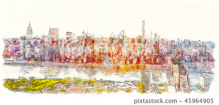 Queensboro Bridge over the East River in New York City 45964905