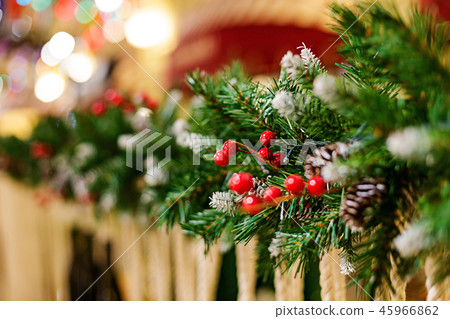 Christmas trees festive decoration 45966862
