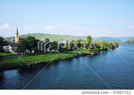 Vineyards of the Moselle Valley in Germany Vineyards of the Moselle Valley in Germany 45967152