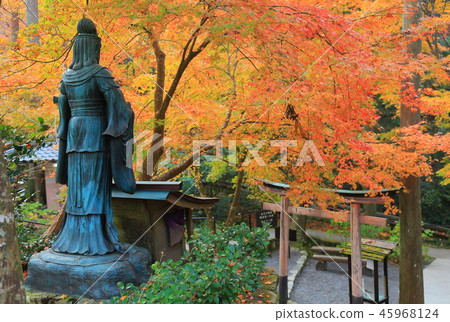 Kyoto Ohara Sansenin Benzaiten of autumn leaves 45968124