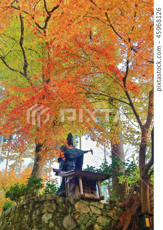 Kyoto Ohara Sansenin Benzaiten of autumn leaves 45968126