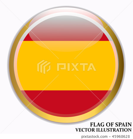 Bright background with flag of Spain. Happy Spain day background. Bright illustration with flag. 45968628