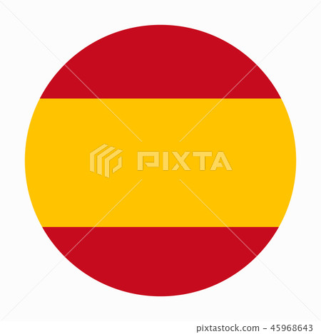 Bright background with flag of Spain. Happy Spain day background. Bright illustration with flag. 45968643