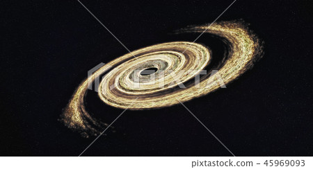 Black hole somewere in space. 45969093