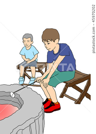 Grilled marshmallows 45970202