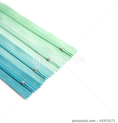 Zipper pastel close-end blue and green collection Zipper pastel close-end blue and green collection 45970271