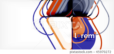 Colorful trendy geometric shapes background Colorful trendy geometric shapes background 45970272