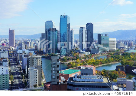 View of Osaka Business Park from Tenmabashi 45971614