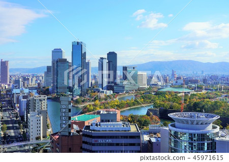 View of Osaka Business Park from Tenmabashi 45971615
