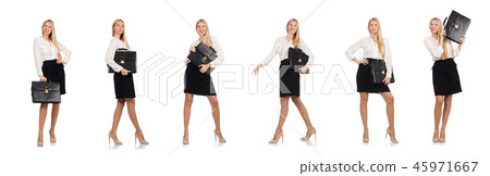 Woman businesswoman in business concept 45971667