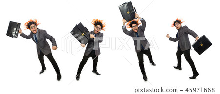 Funny man with mohawk hairstyle Funny man with mohawk hairstyle 45971668