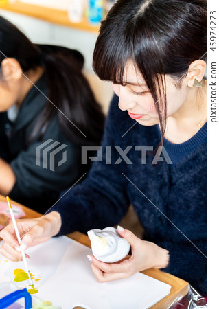 Women's journey Onomichi beckoning cat painting 45974273