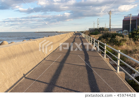 千葉縣夷隅市大浦區防波堤長廊 45974428
