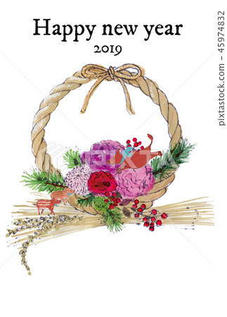 2019年新年賀卡 45974832