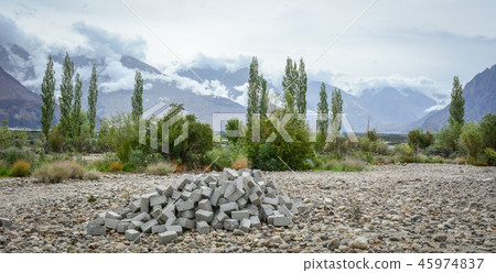 Mountain scenery of Ladakh, India 45974837