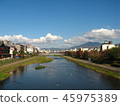 Kamogawa River in autumn 45975389