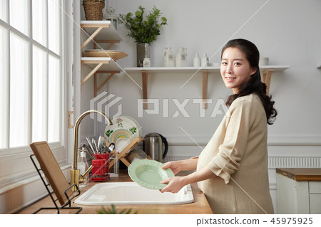 A day of pregnant women A day of pregnant women 45975925
