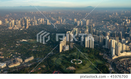 Manila, Philippines Cityscape Aerial View 45976700
