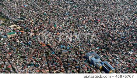 Manila, Philippines Cityscape Aerial View Manila, Philippines Cityscape Aerial View 45976707