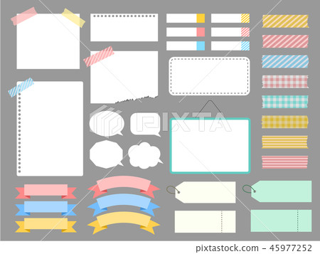 材料組的筆記和筆記 材料組的筆記和筆記 45977252