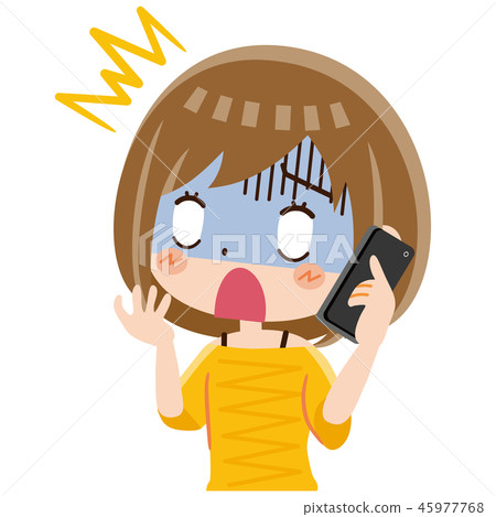 Telephone woman shock 45977768