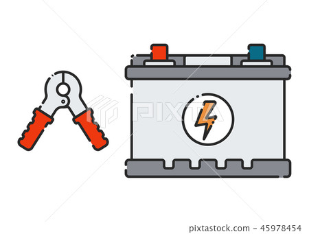 Car battery. 45978454
