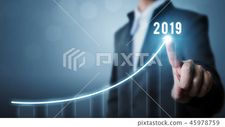 Business development to success in 2019 concept 45978759