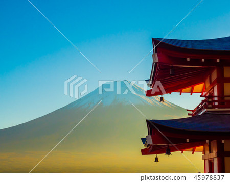 Fuji and the five-storied pagoda 45978837