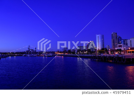 聖地亞哥都市風景夜視圖 45979451