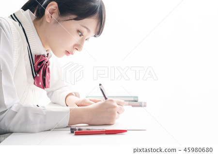 學校女生學習 學校女生學習 45980680