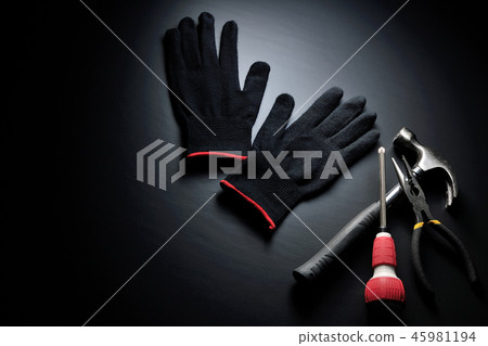 Tools and gloves 45981194