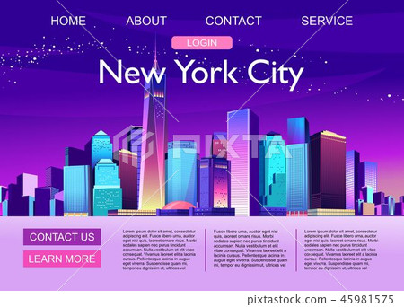 banner night city 45981575