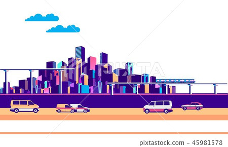 banner urban landscape traffic banner urban landscape traffic 45981578